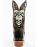 Image #5 - Dan Post Men's 13" Skull Face Tall Western Boot - Snip Toe, Black, hi-res