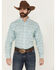 Image #1 - Ariat Men's Jerome Paisley Print Long Sleeve Button-Down Western Shirt - Big, Teal, hi-res
