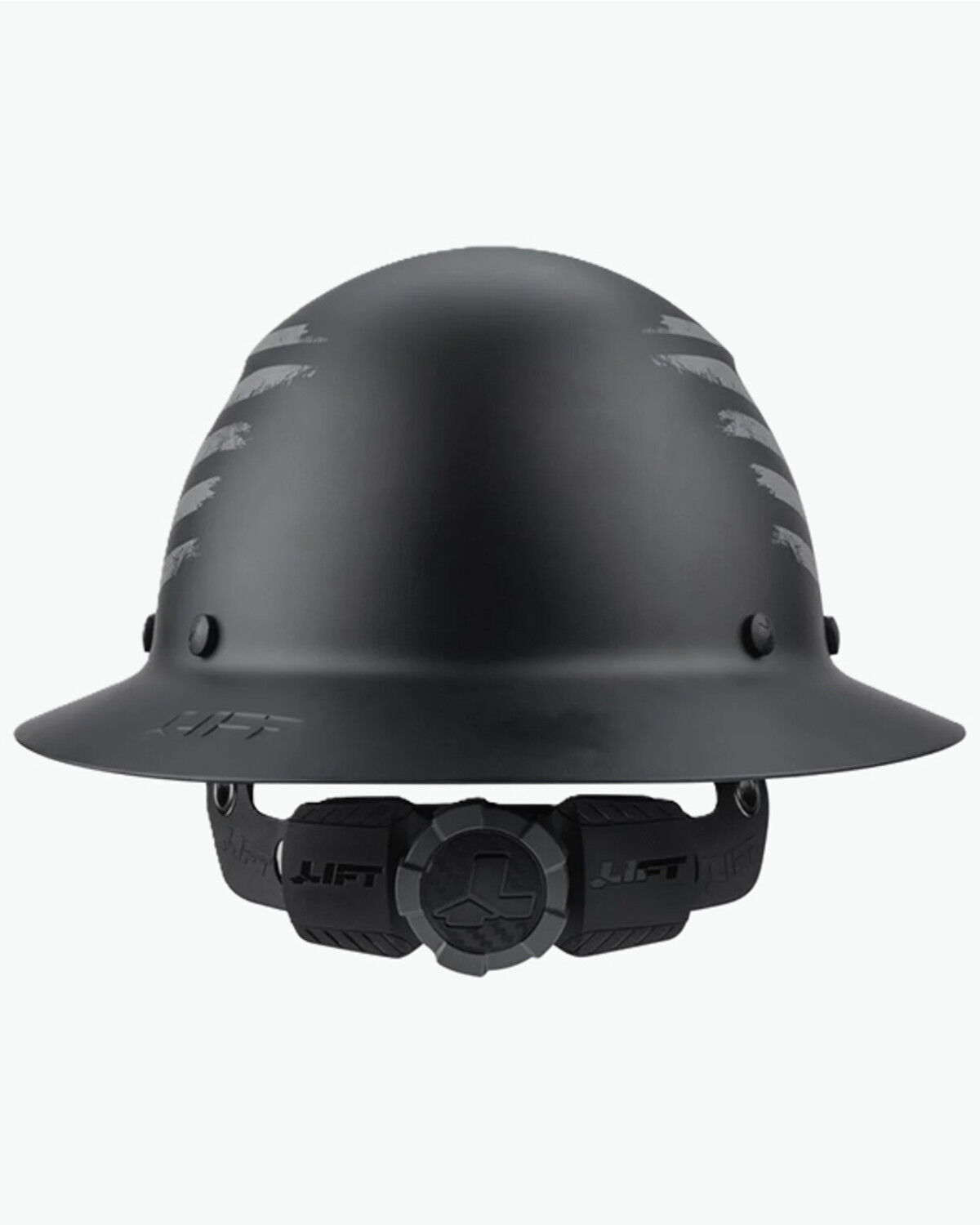 Image #3 - Lift Safety DAX Matte Patriot Full Brim Hard Hat, Black, hi-res