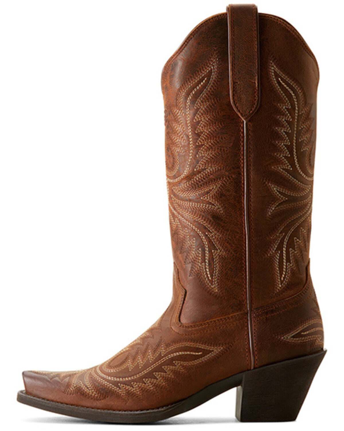Image #2 - Ariat Women's Round Up Collins Western Boots - Snip Toe, Brown, hi-res