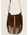 Image #2 - Idyllwind Women's Perlita Suede Crossbody Bag , Brown, hi-res