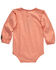 Image #2 - Carhartt Infant Girls' Horses Long Sleeve Onesie , Peach, hi-res