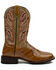 Image #2 - Dan Post Men's Eel Exotic Western Boots - Broad Square Toe, Brown, hi-res