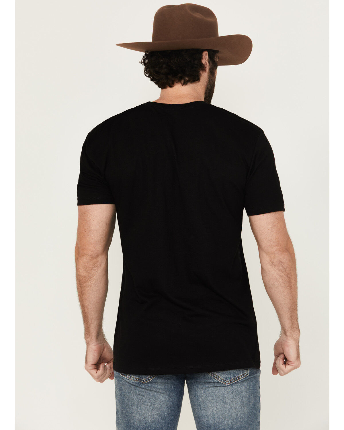 Image #4 - Moonshine Spirit&reg; Men's Skeleton Cowboy Short Sleeve Graphic T-Shirt, Black, hi-res