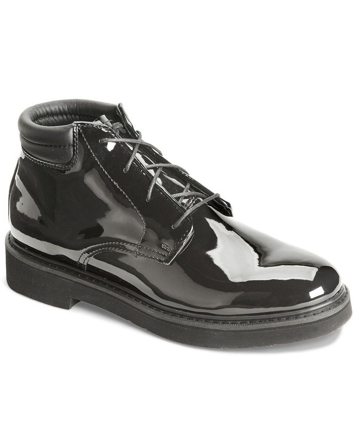 Rocky Dress Leather High Gloss Chukka Duty Shoes, Black, hi-res