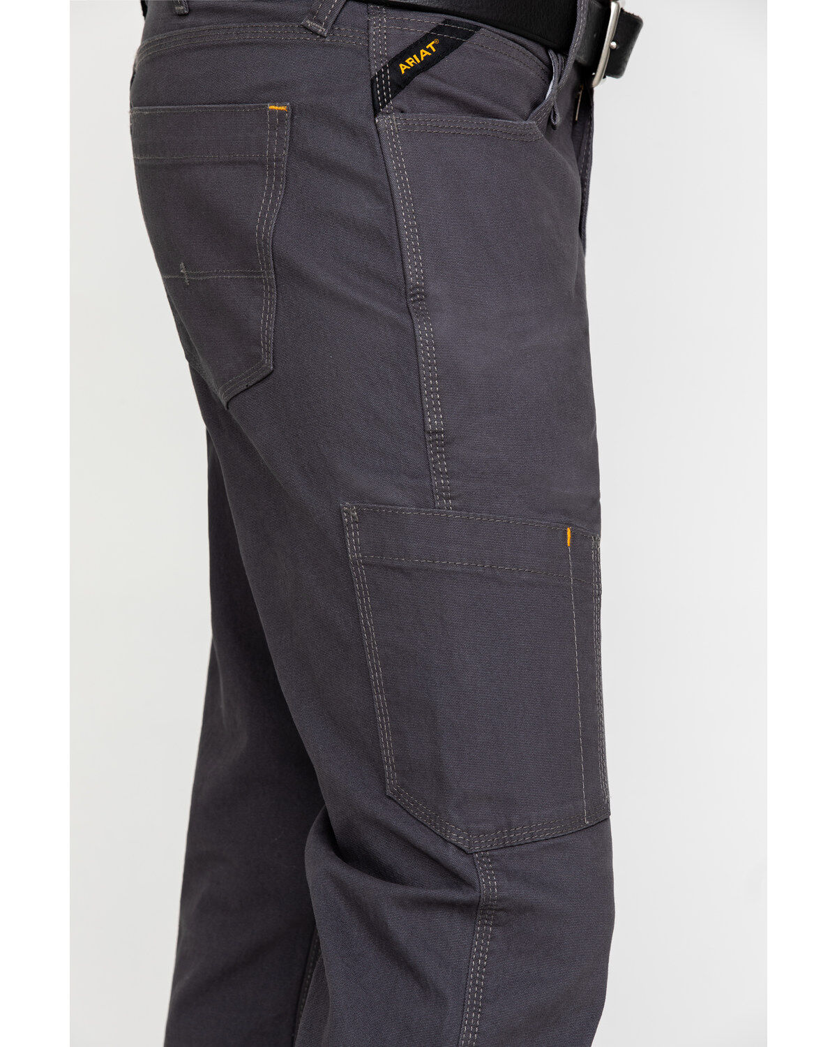 Image #4 - Ariat Men's Gray Rebar M4 Made Tough Durastretch Straight Leg Work Pants - Big, Grey, hi-res