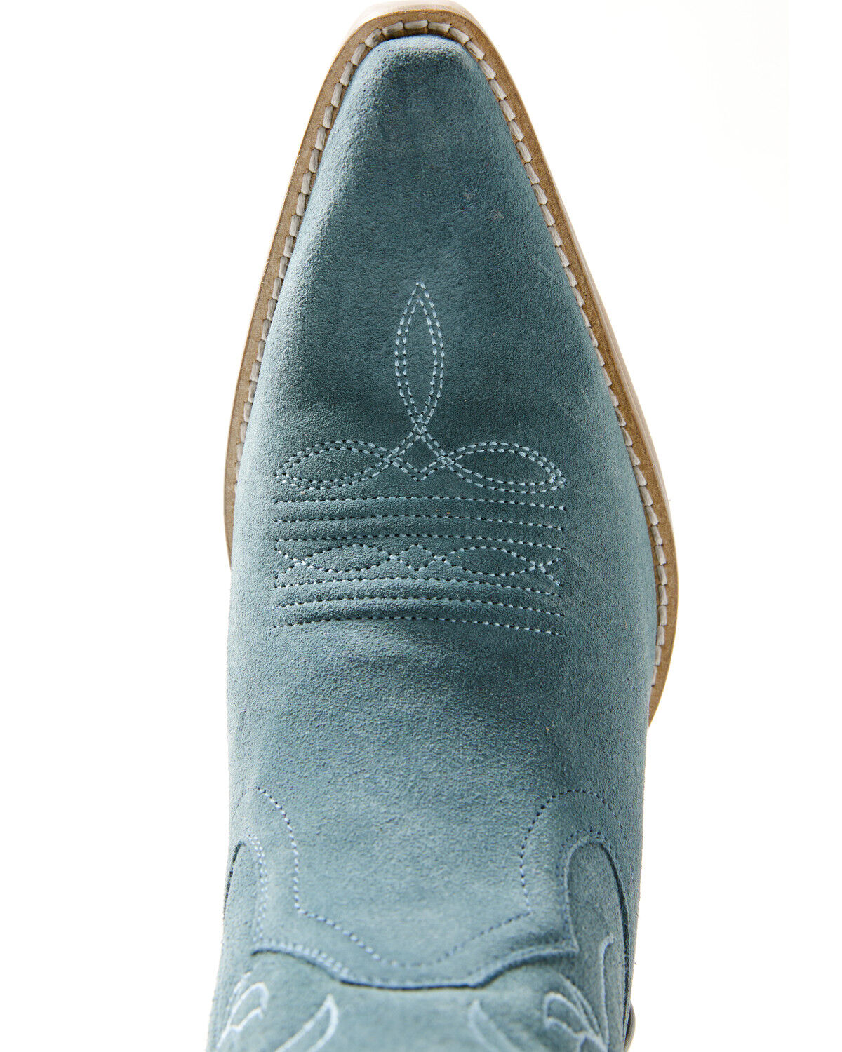 Image #6 - Shyanne Women's Flora Suede Tall Western Boots - Snip Toe, Blue, hi-res