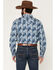 Image #4 - Cody James Men's Escape Route Paisley Print Long Sleeve Snap Western Shirt - Tall, Light Blue, hi-res