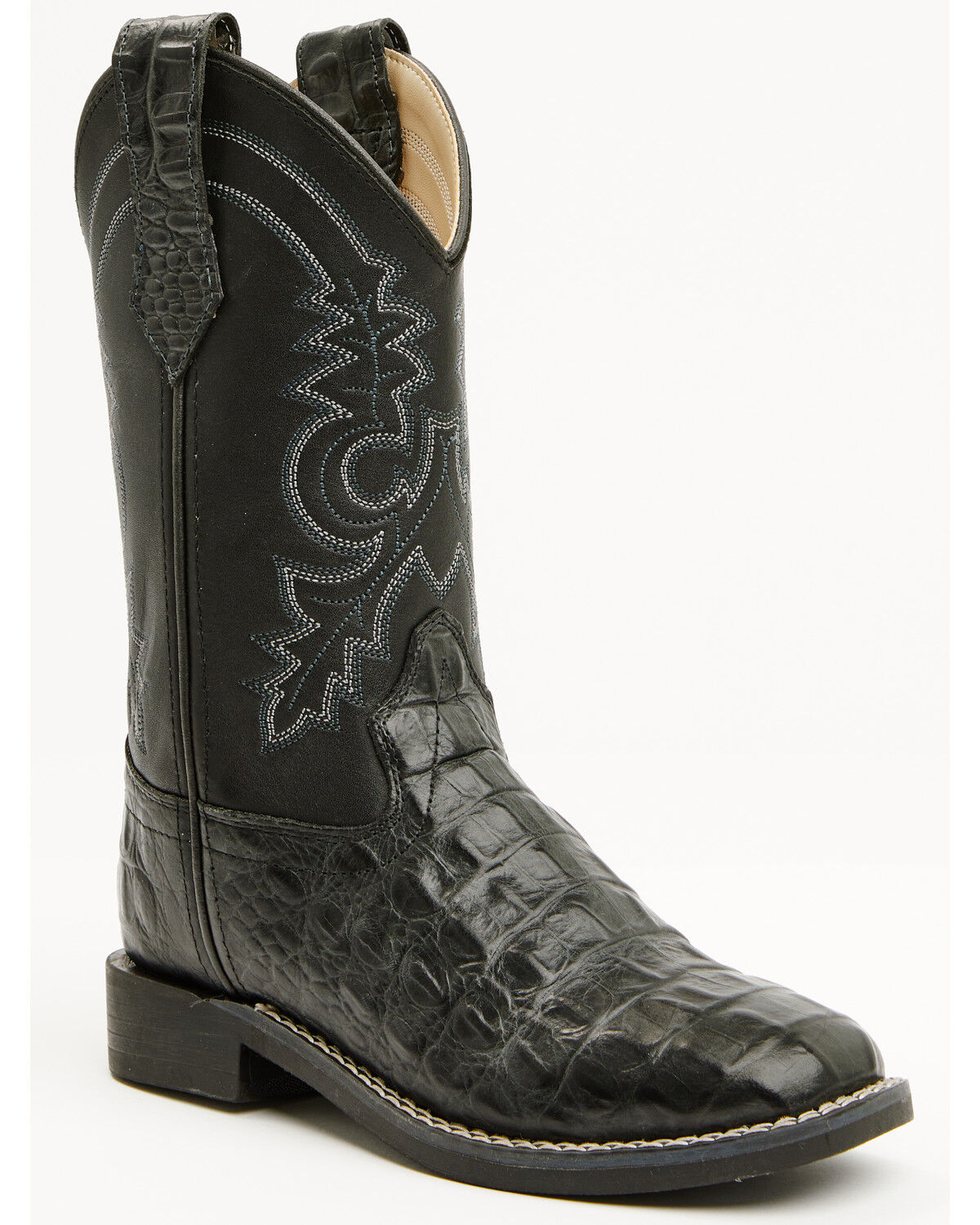 Image #1 - Cody James Boys' Beau Western Boots - Broad Square Toe, Black, hi-res