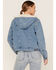 Image #4 - Wrangler Women's Medium Wash Sherpa Lined Denim Jacket, Indigo, hi-res