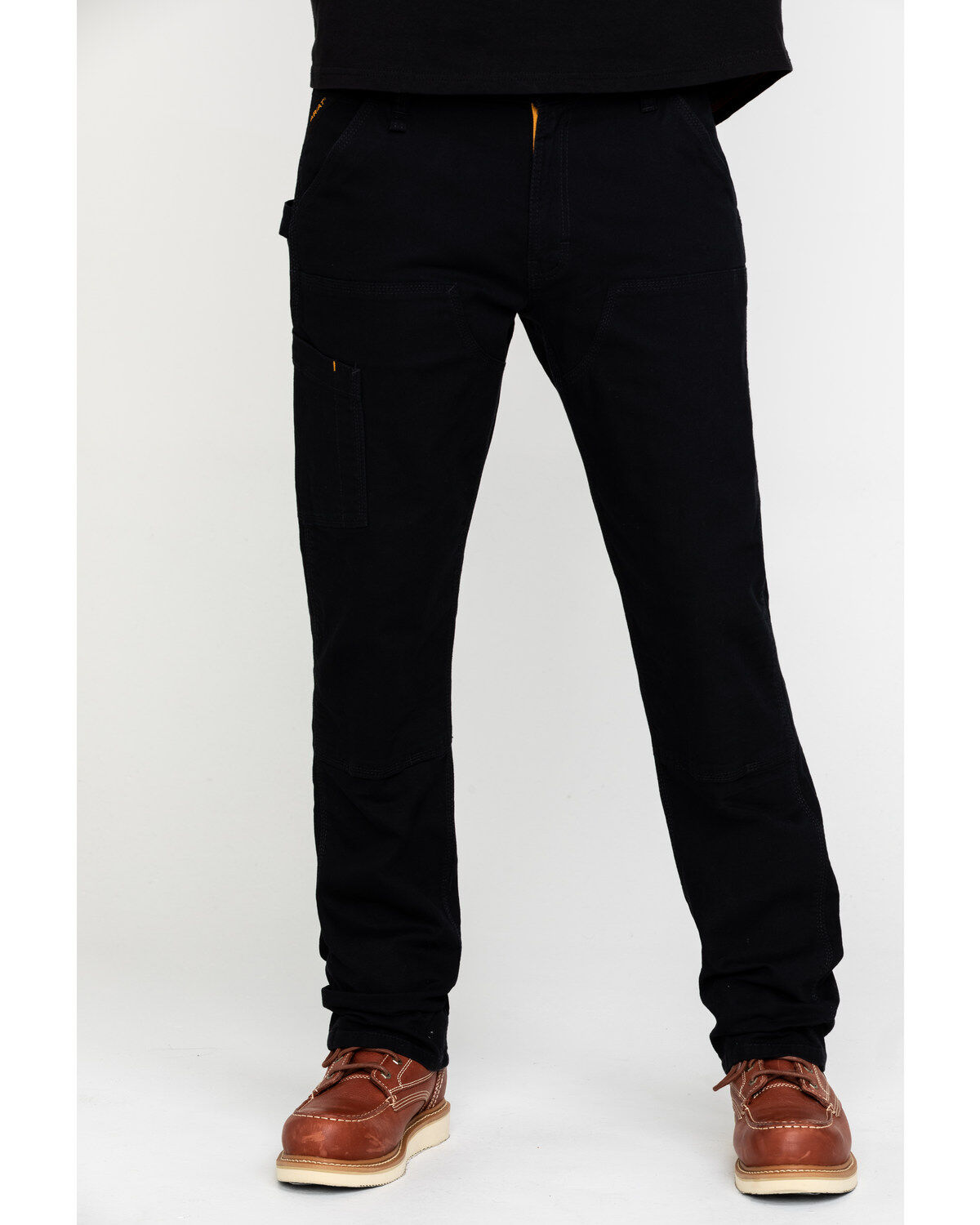 Image #2 - Ariat Men's Rebar M4 Made Tough Durastretch Double Front Straight Work Pants, Black, hi-res