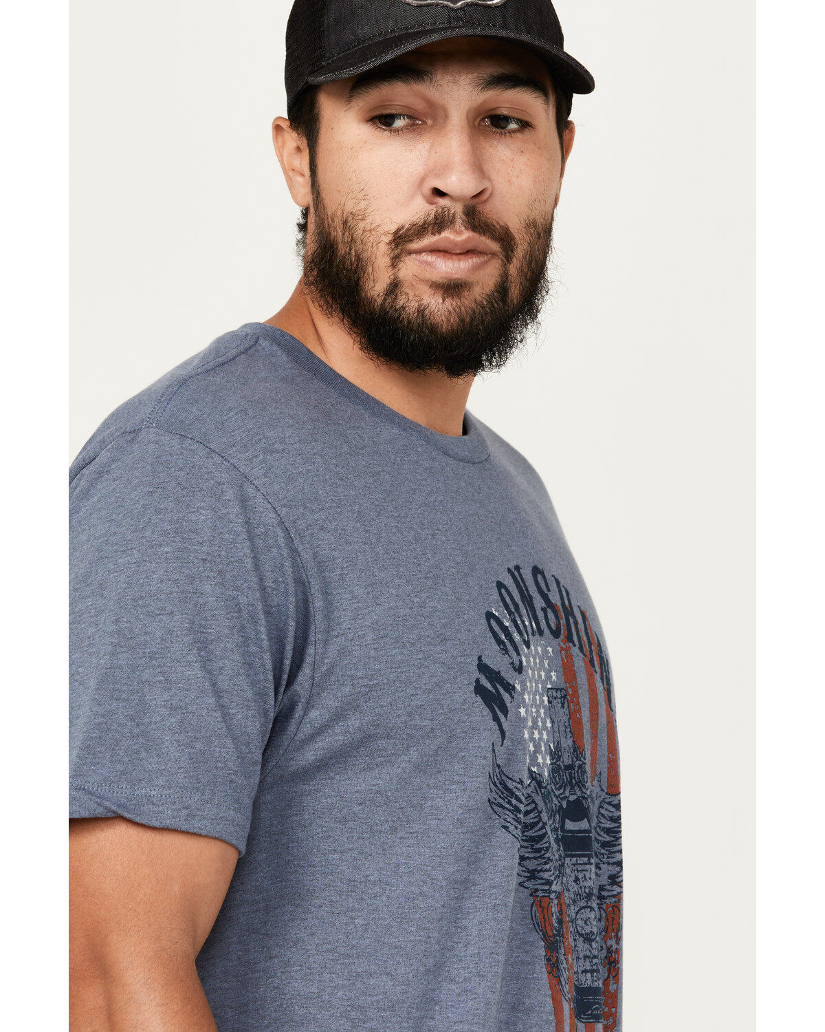 Image #2 - Moonshine Spirit&reg; Men's Winged Bottle Short Sleeve Graphic T-Shirt, Charcoal, hi-res