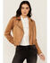 Image #2 - Idyllwind Women's Yorkshire Studded And Embroidered Moto Jacket , Tan, hi-res