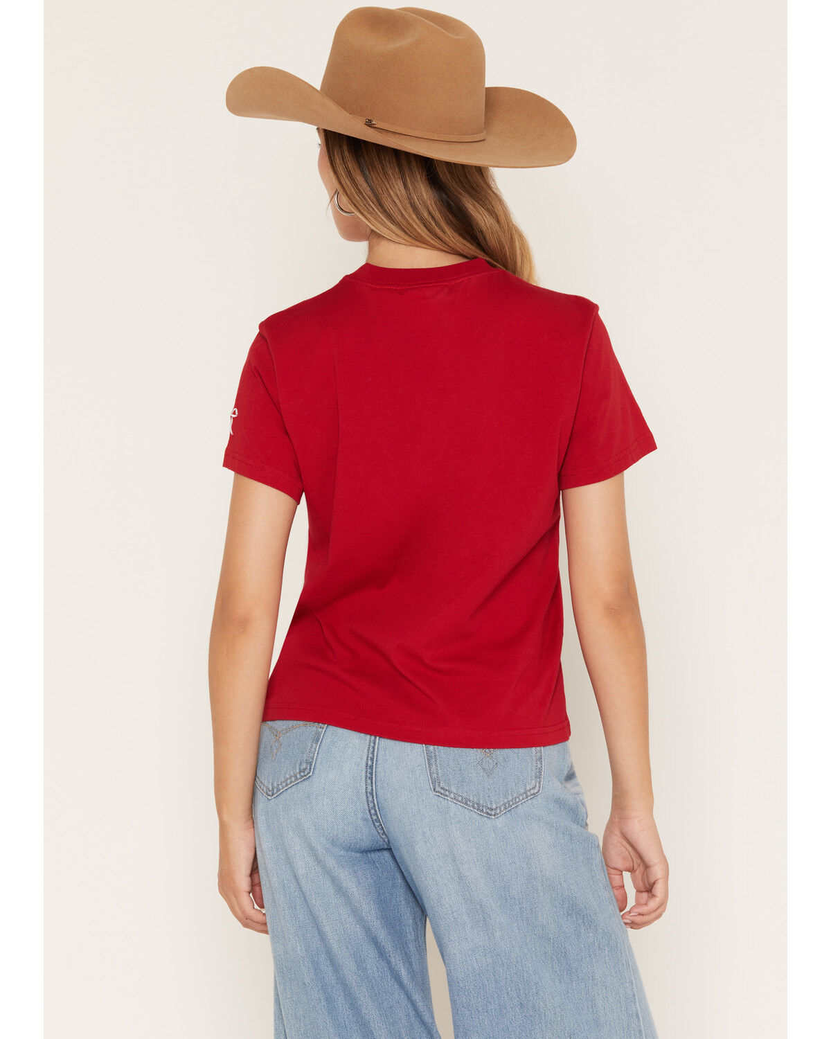 Image #4 - Ariat Women's Collegiate Howdy Short Sleeve Graphic Tee, Red, hi-res