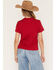Image #4 - Ariat Women's Collegiate Howdy Short Sleeve Graphic Tee, Red, hi-res