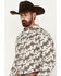 Image #2 - RANK 45&reg; Men's Geo Print Long Sleeve Button-Down Western Shirt, Black, hi-res