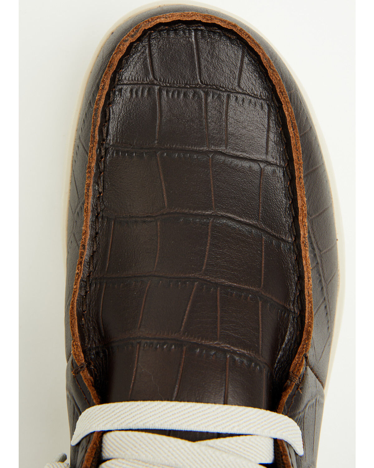 Image #6 - Ariat Men's Hilo Crocodile Print Casual Shoes - Moc Toe, Tan, hi-res