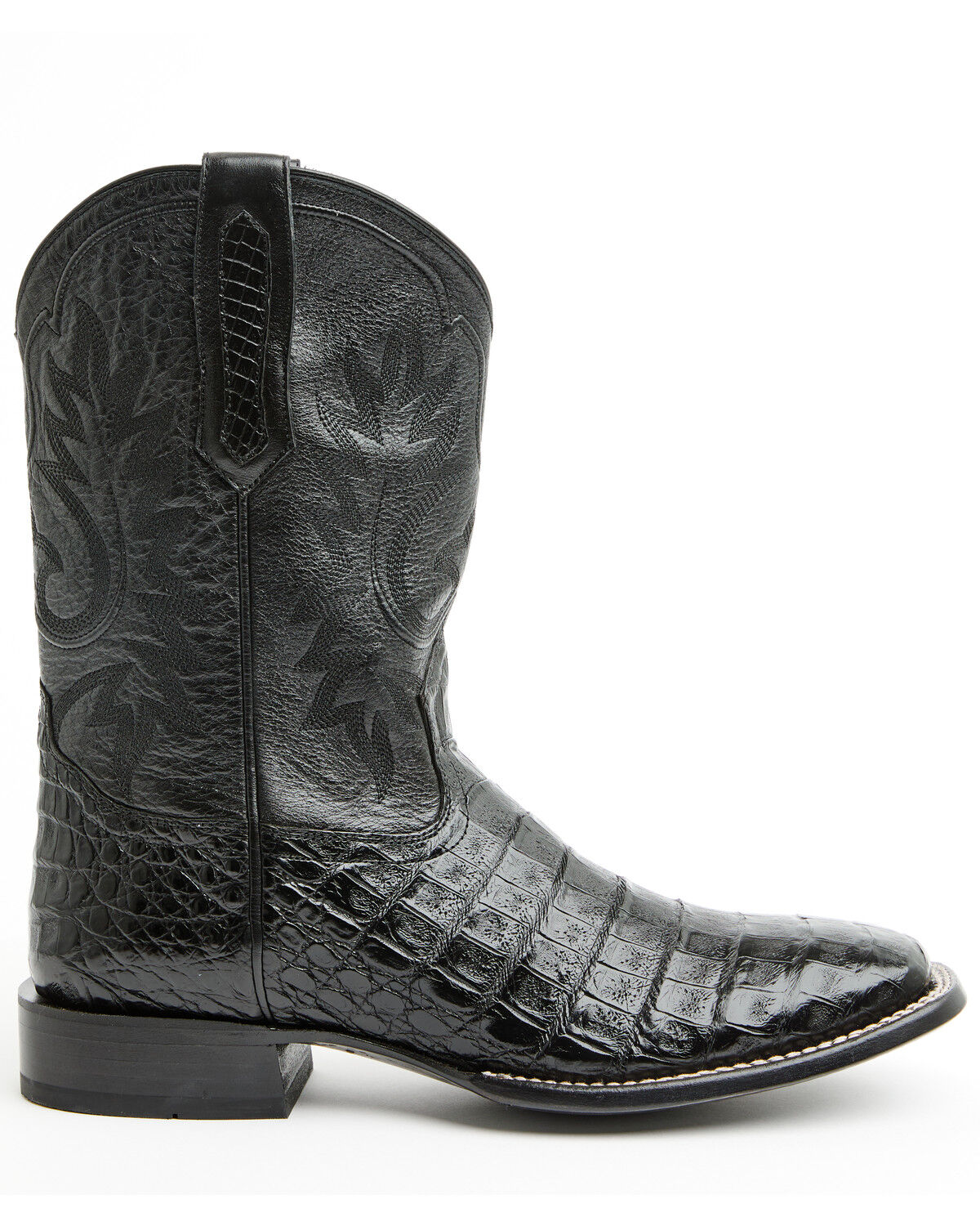 Image #2 - Cody James Black 1978&reg; Men's The Hayward Exotic Caiman Western Boots - Broad Square Toe, Black, hi-res