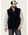 Image #1 - Moonshine Spirit&reg; Men's Kern Valley Faux Fur Zip-Front Fleece Vest, Navy, hi-res