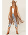 Image #2 - Fornia Women's Suede Fringe Vest, Camel, hi-res