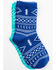 Image #2 - RANK 45® Girls' Southwestern Print Crew Socks - 2-Pack, Multi, hi-res