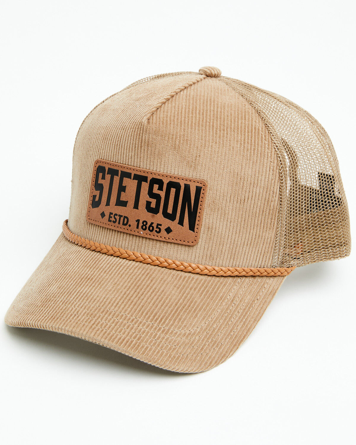 Image #1 - Stetson Men's Corduroy Ball Cap, Brown, hi-res