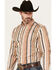 Image #2 - RANK 45&reg; Men's Durango Southwestern Striped Print Long Sleeve Button-Down Stretch Western Shirt, Tan, hi-res