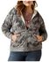 Image #1 - Ariat Women's R.E.A.L Horse Print Sherpa Lined Full Zip Hoodie - Plus , Grey, hi-res