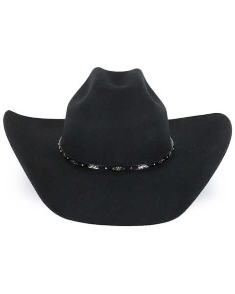Image #2 - Cody James® Men's Drifter 3X Rider Crown Wool Hat, Black, hi-res