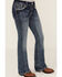 Image #2 - Grace in LA Girls' Medium Wash Horseshoe Pocket Bootcut Stretch Denim Jeans, Medium Wash, hi-res