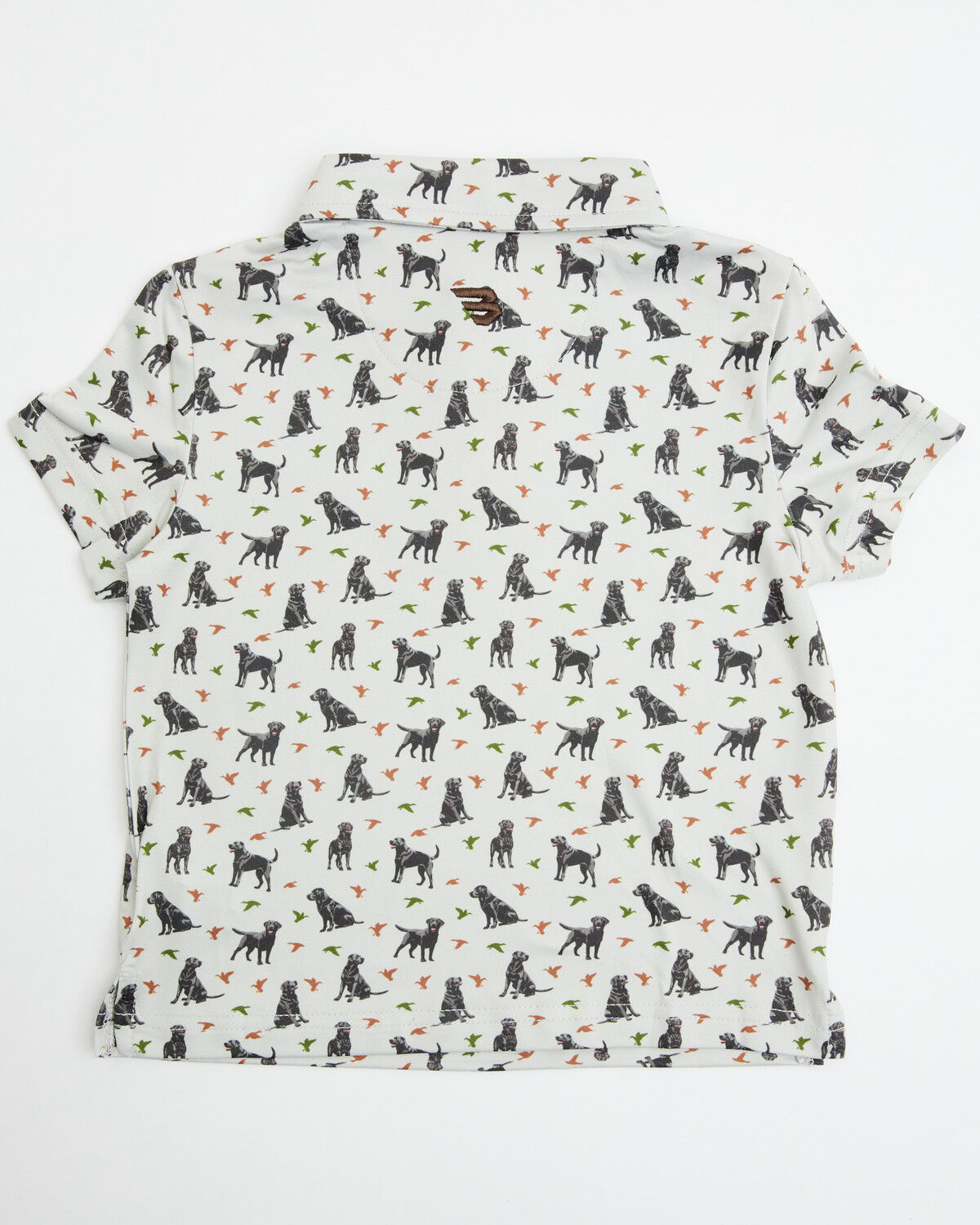 Image #3 - Burlebo Toddler Boys' Ducks and Dogs Short Sleeve Performance Polo, Beige, hi-res