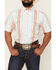 Image #3 - Ferrell Men's Tek Harrison Striped Print Short Sleeve Snap Performance Western Shirt, White, hi-res