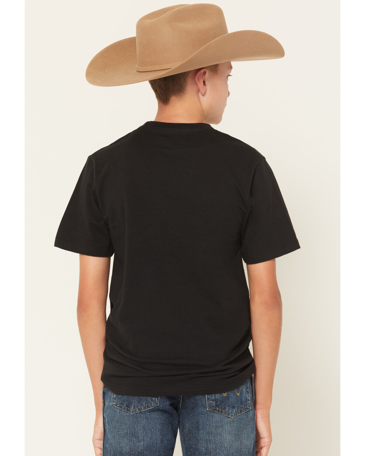 Image #4 - Ariat Boys' Boot Barn Exclusive Zapoteco Southwestern Logo Short Sleeve Graphic T-Shirt, Black, hi-res
