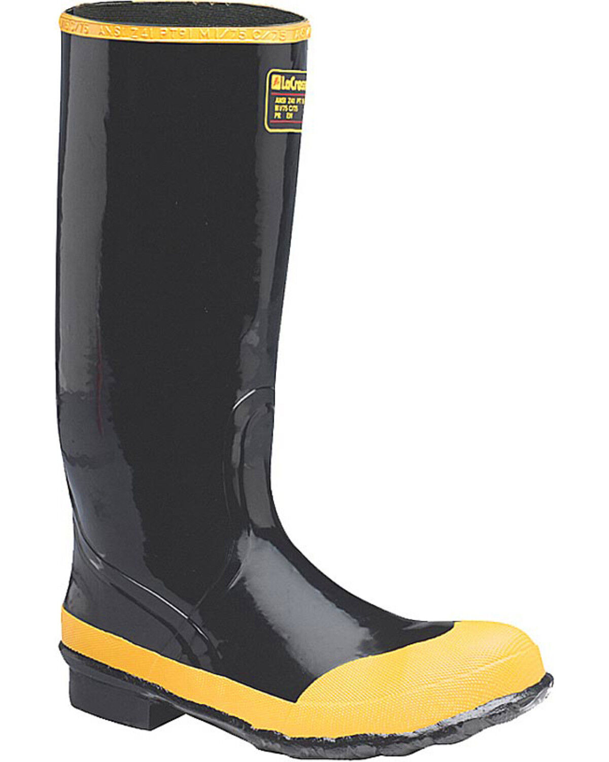 Image #1 - LaCrosse Men's Economy Knee Steel Toe Work Boots, Black, hi-res