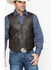Image #1 - Scully Men's Lamb Leather Vest, Brown, hi-res