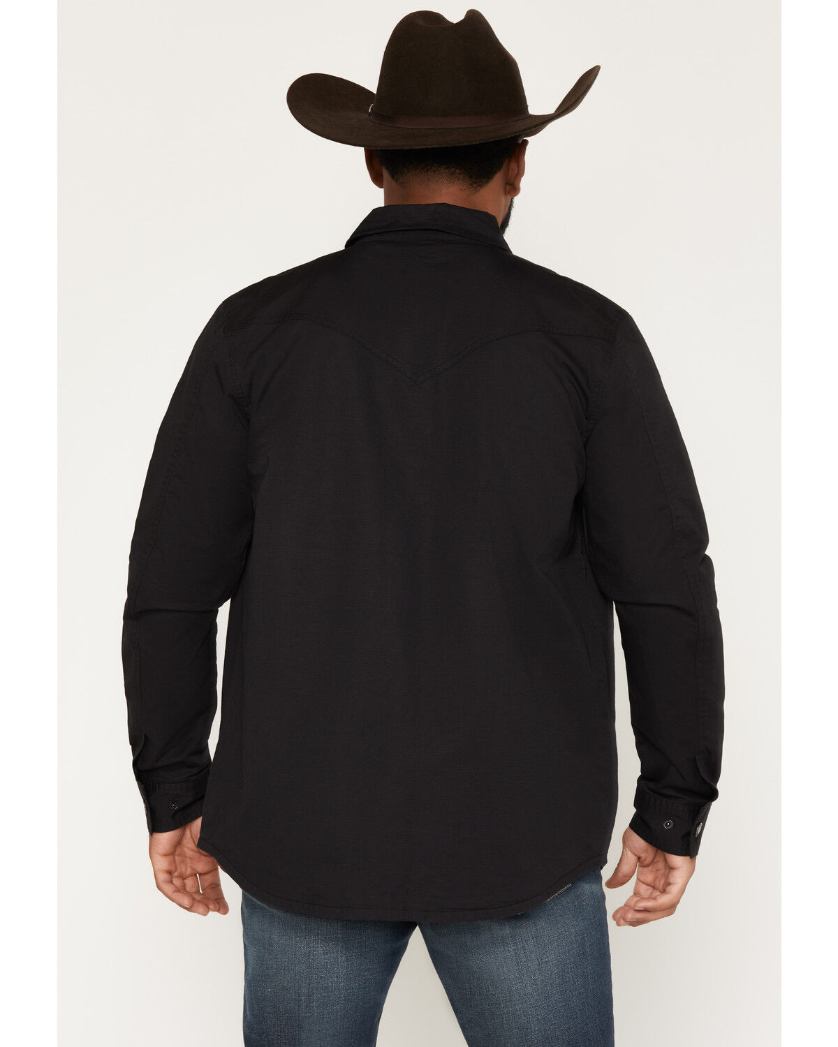 Image #4 - Moonshine Spirit&reg; Men's Thunder Solid Snap Shirt Jacket, Black, hi-res