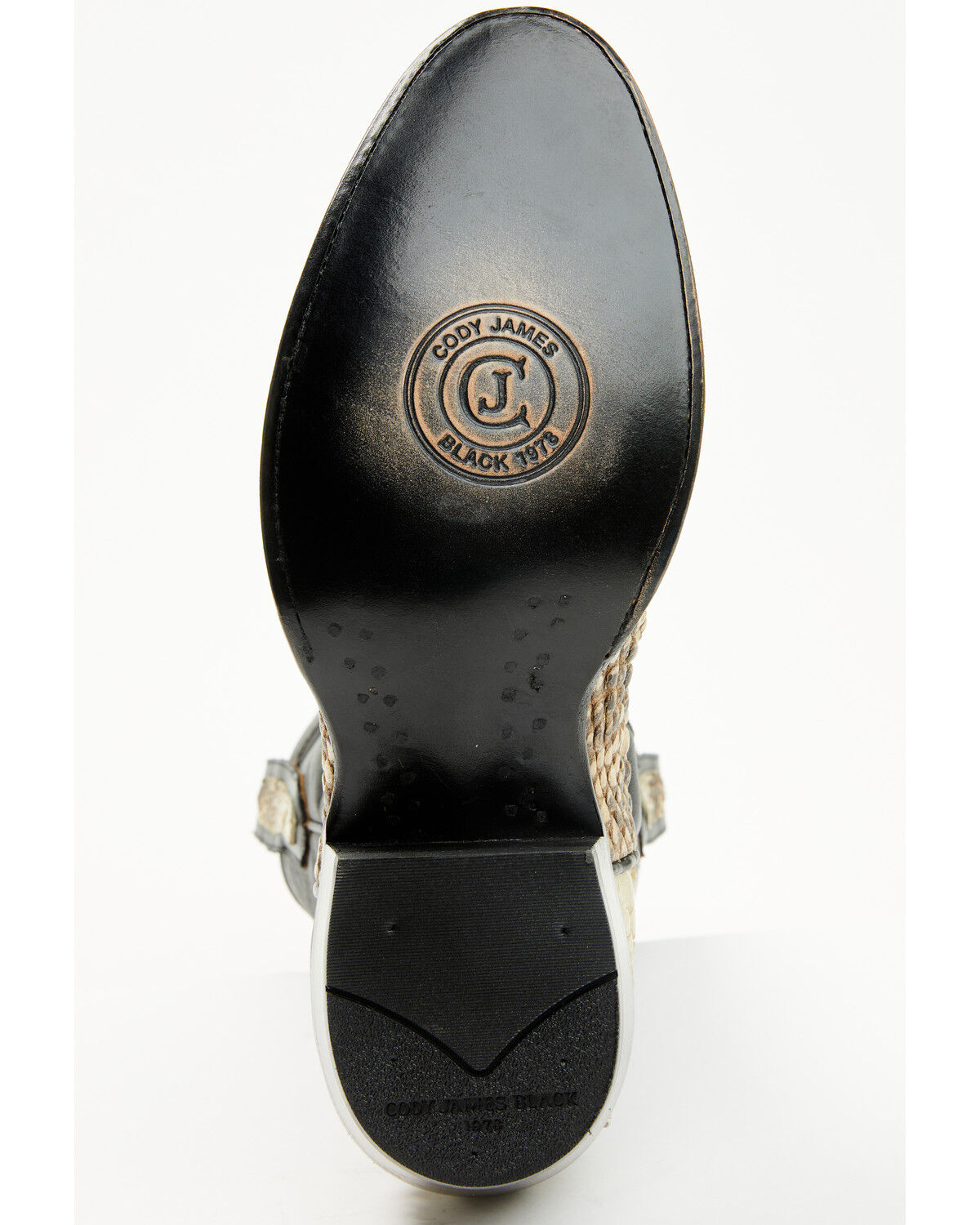 Image #7 - Cody James Black 1978&reg; Men's Tillman Exotic Hornback Alligator Western Boots - Round Toe, Black, hi-res