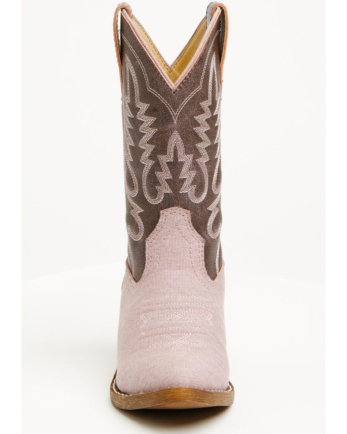 Image #4 - Shyanne Girls' Hallie Western Boots - Round Toe, Pink, hi-res