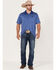 Image #2 - RANK 45&reg; Men's Daylight Solid Short Sleeve Polo Shirt, Blue, hi-res