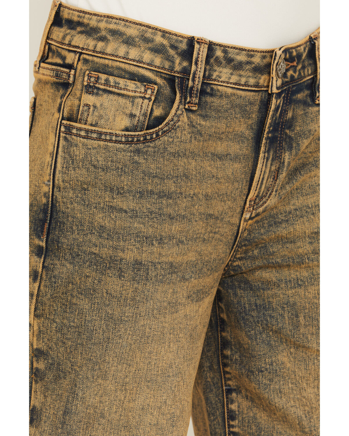 Image #2 - Miss Me Women's Vintage Mid Rise Baggy 32" Wide Leg Stretch Denim Jeans, Medium Wash, hi-res