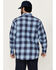 Image #4 - Ariat Men's FR Bighorn Plaid Print Long Sleeve Snap Work Shirt, Blue, hi-res