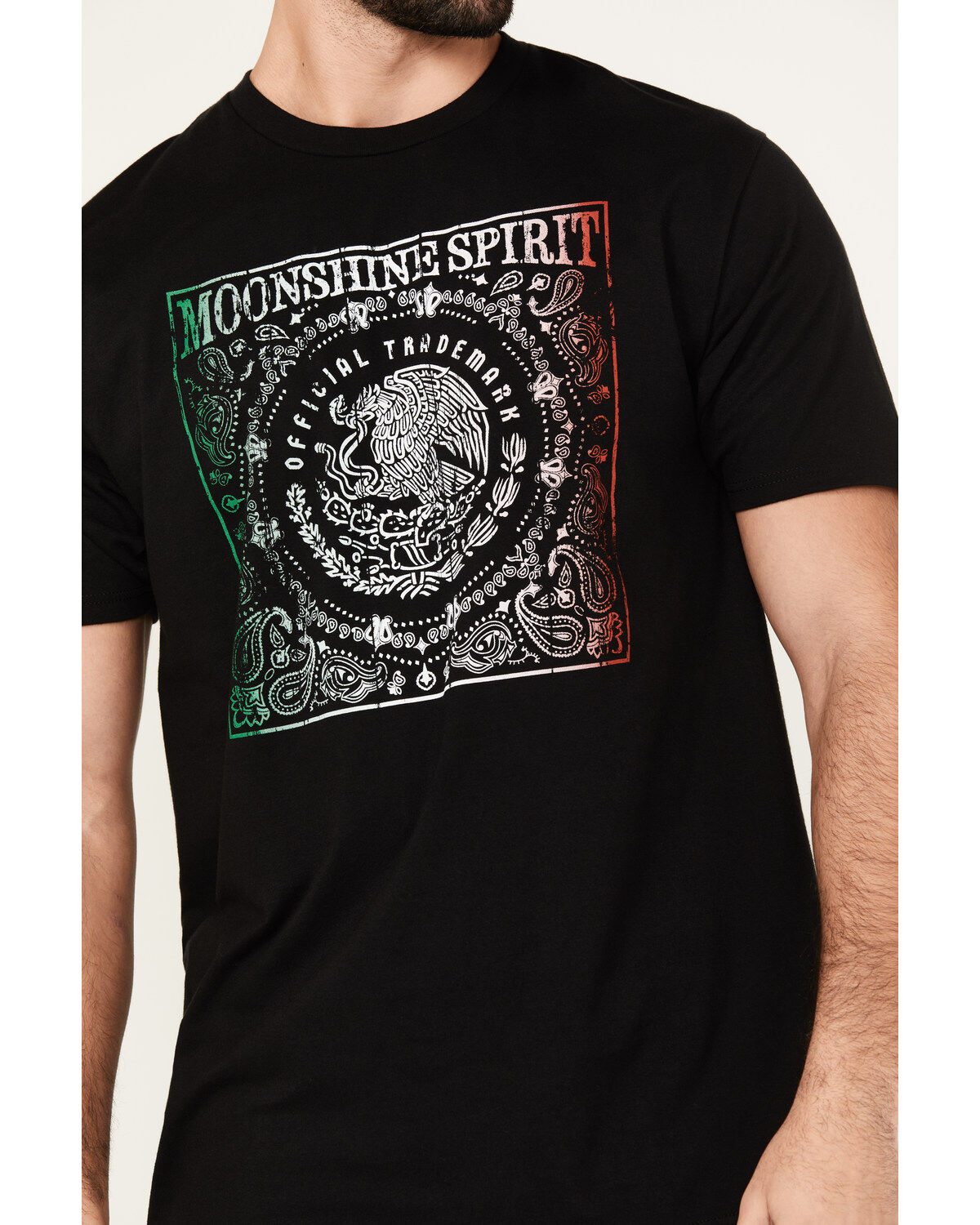 Image #3 - Moonshine Spirit&reg; Men's Official Trademark Short Sleeve Graphic T-Shirt, Black, hi-res