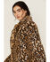 Image #2 - Shyanne Women's Leopard Print Faux Fur Jacket , Tan, hi-res