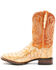 Image #3 - Dan Post Men's Tan Caiman Belly Western Boots - Broad Square Toe, Tan, hi-res