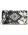 Image #1 - Trinity Ranch Women's Ranch Cowhide Southwestern Wallet , Black, hi-res