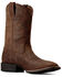 Image #1 - Ariat Men's Sport Western Performance Boots - Broad Square Toe, Brown, hi-res