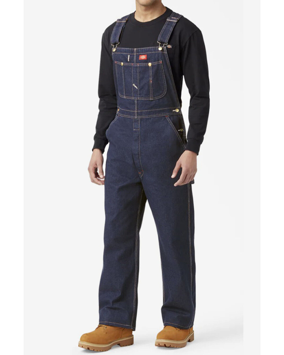 Dickies Men's Classic Bib Overalls, Indigo, hi-res