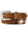 Image #1 - Tony Lama Men's Diamonte Western Belt, Brown, hi-res