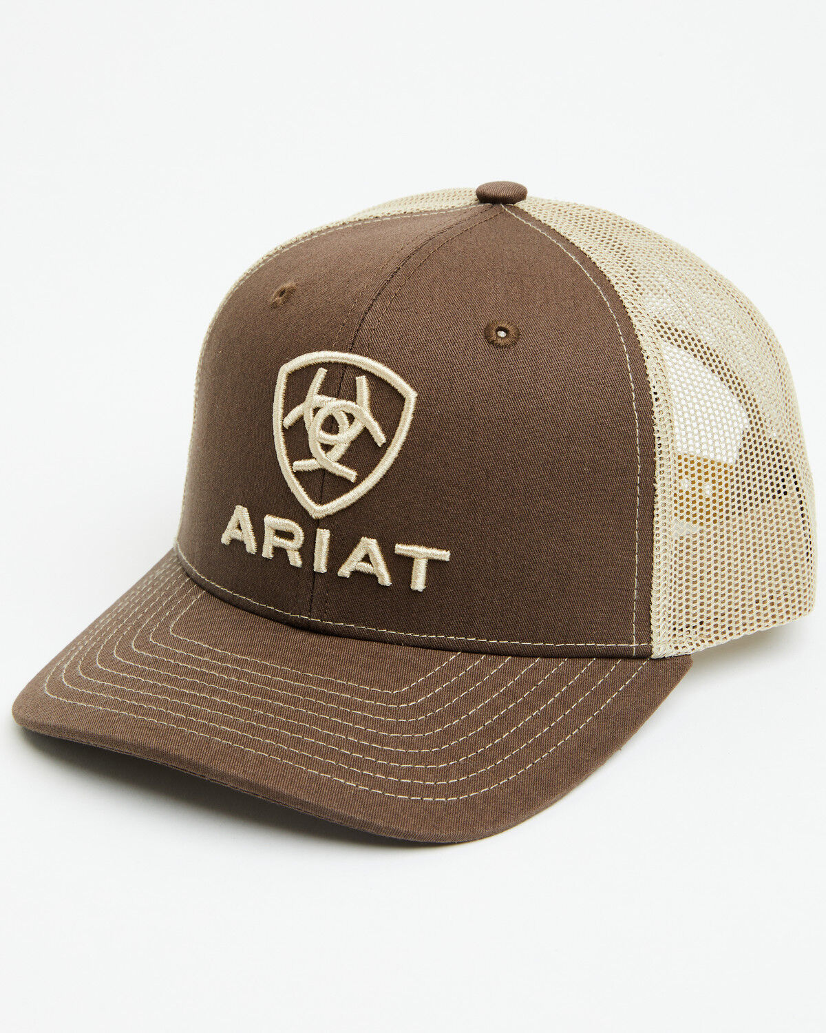 Ariat Boys' Logo Ball Cap, Brown, hi-res