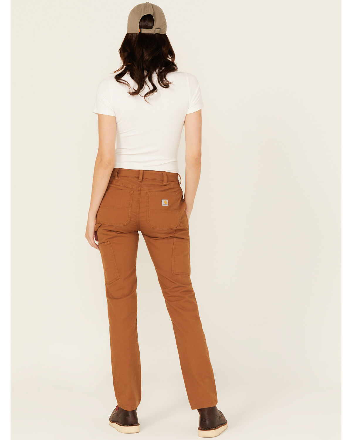 Image #3 - Carhartt Women's Rugged Flex&reg; Relaxed Fit Canvas Work Pants, Brown, hi-res